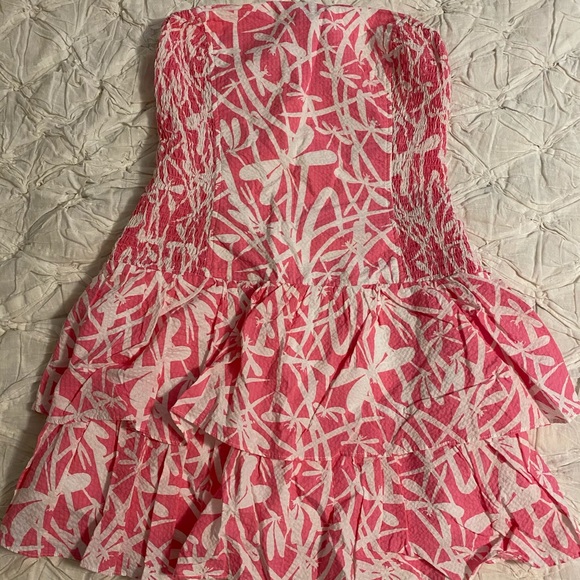 Lilly Pulitzer Strapless Pink Elinor Dress - Picture 2 of 5